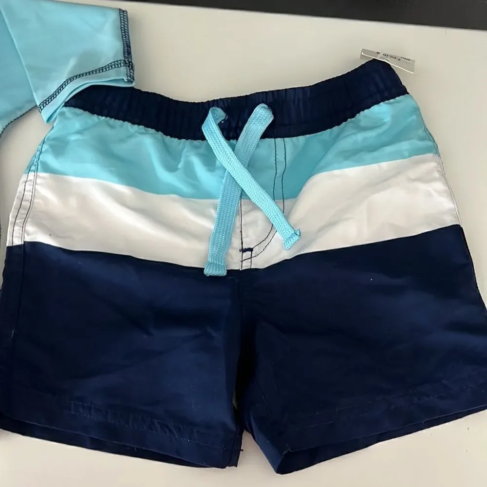 Toddler Swimsuit and Rashguard NWT